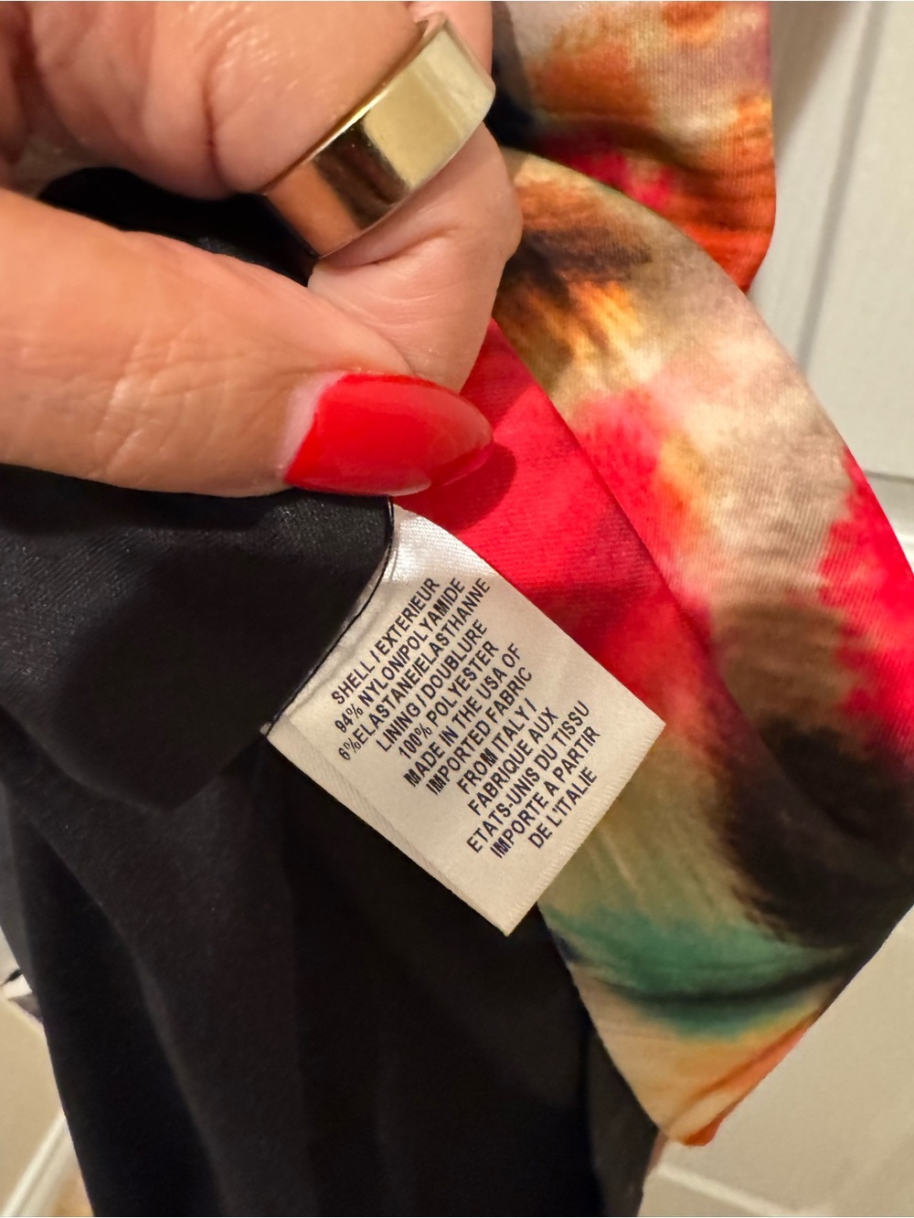 Milly Multicolor Abstract Print Mini Dress - Picture 5 of 8